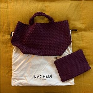 Naghedi St. Barths Medium Woven Tote and Pouch